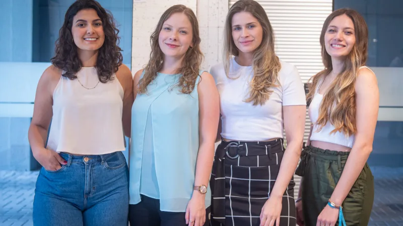 Raphaela Hoffman, Ana Luiza Cordeiro, Gabriela Klas e Valentine Laureanti  | Foto: Andressa Miretzki