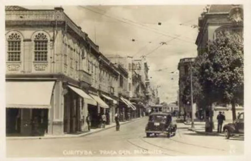 Detalhe da região central onde fica a Casa Edith em foto antiga mantida no acervo da família Karam.