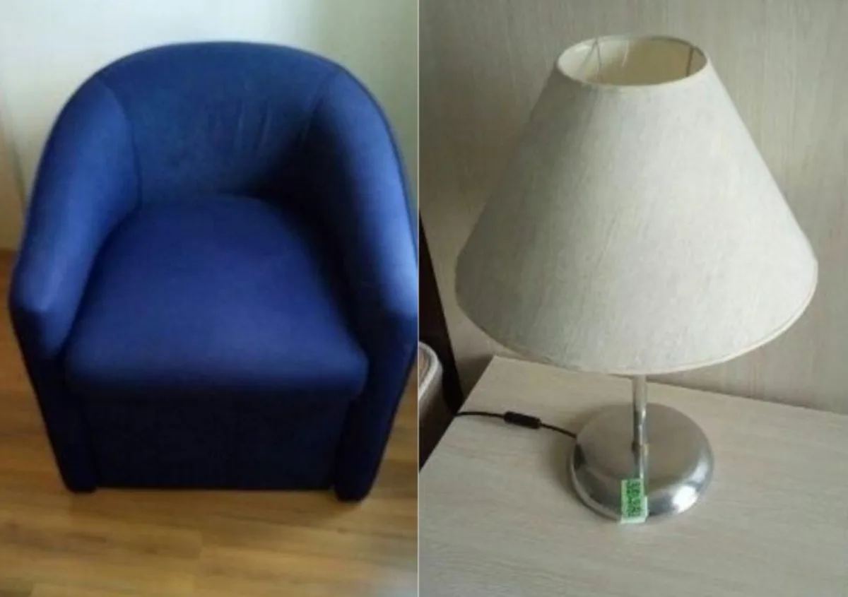 Várias opções de poltronas e abajures podem ser encontradas no site de leilão. Fotos: Reprodução/SOLD 