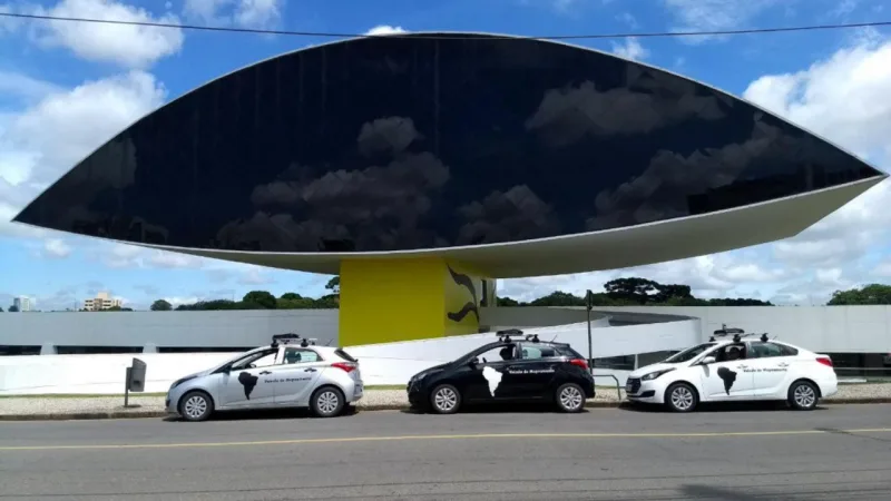 Mapeamento das ruas de Curitiba com equipamento próprio da Uber começou em março deste ano. Foto: divulgação/Uber