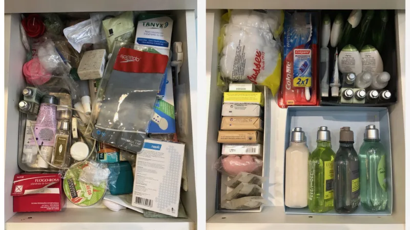 Na dúvida, comece organizando as gavetas.