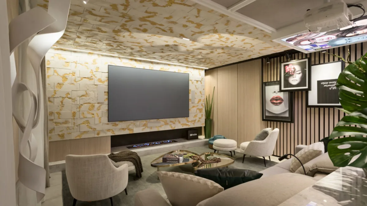 Apartamento automatizado projetado pelo escritório Machado e Weiss Arquitetura e Interiores.