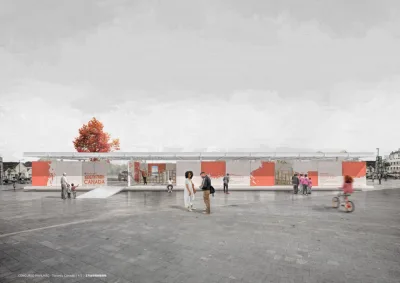 Arquiteto recém-formado ganhou concurso para um intercâmbio em Toronto ao propor uma pavilhão para a cidade canadense. 
Imagem: Oliver Uszkurat / Divulgação 
