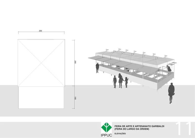 Ippuc desenha as novas barracas da Feirinha do Largo da Ordem.
Ilustrações:IPPUC