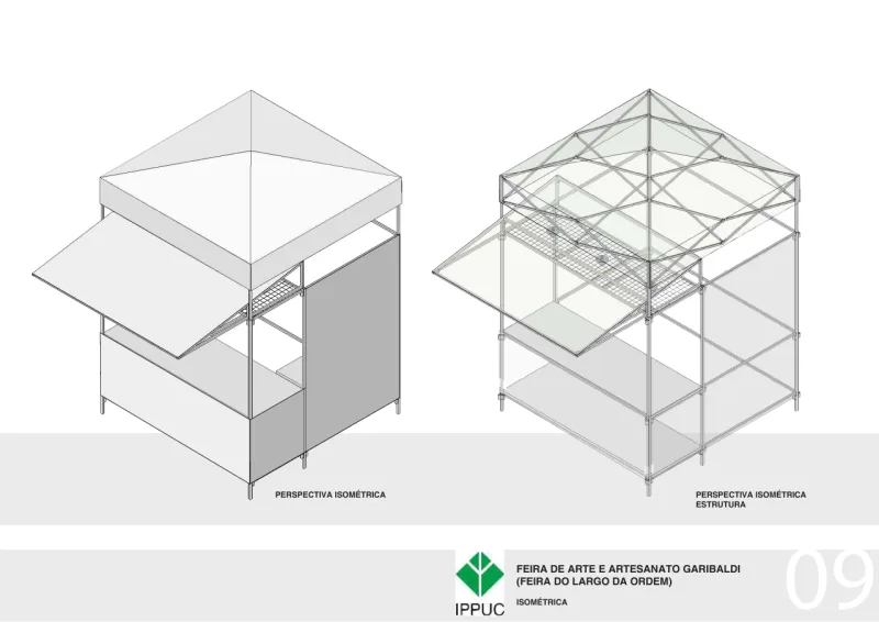 Ippuc desenha as novas barracas da Feirinha do Largo da Ordem.
Ilustrações:IPPUC
