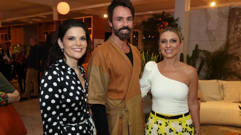 Andrea Sorgenfrei, Jorge Elmor e Priscila Fleischfresser.