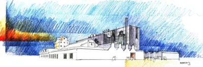 Esboço foi atualizado em 2012 e previa área comercial no entorno de torres residenciais. Foto: Divulgação