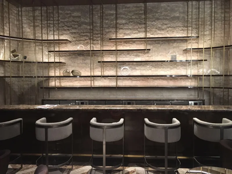 Área do bar do Palácio Tangará. Foto: Divulgação