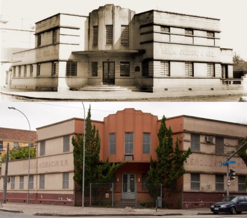 Antes e depois da edificação. Foto: Leão Alimentos e Bebidas