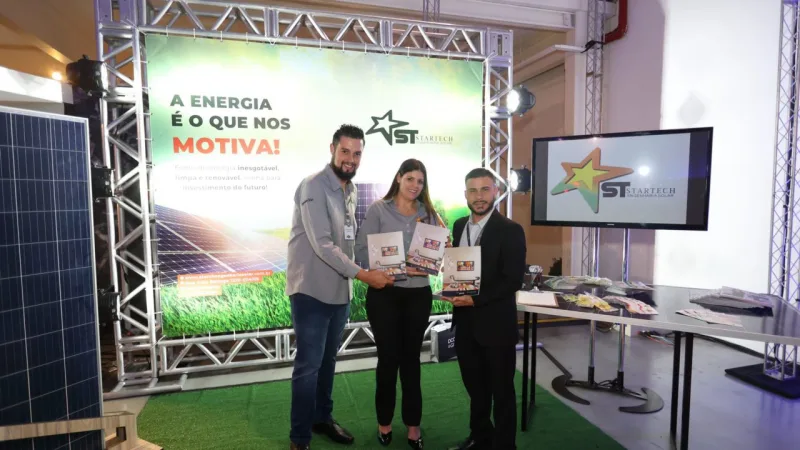 Espaço da Startech: energia solar.