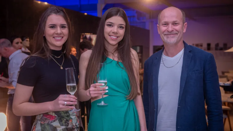 Camila Uss, Gabriele Rosa e Valdemar Burak.