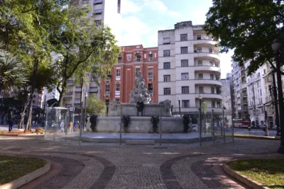 Imóvel voltado à locação social tem vista para a Praça Júlio de Mesquita, no centro de São Paulo. Foto: Eduado Ogata / Prefeitura de São Paulo. 