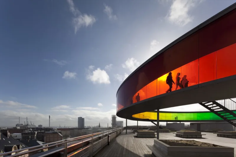 ARoS Aarhus Kunstmuseum, Dinamarca / Schmidt Hammer Lassen + Olafur Eliasson. Foto: David Borland/arcaidimages.com/Sto