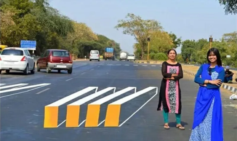 Iniciativa de Nova Dehli, na Índia, inspirou a faixa em 3D da Islândia.
Foto: Reprodução
