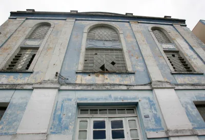 Fachada tombada da Sociedade Renascença em Ponta Grossa será restaurada, e interior do prédio será reformado. Foto: Gazeta do Povo/Arquivo