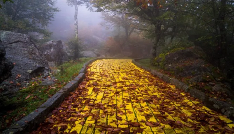 44 mil blocos foram usados para compor a estrada que é uma das estrelas da história. Foto: Johnny Joo/Reprodução