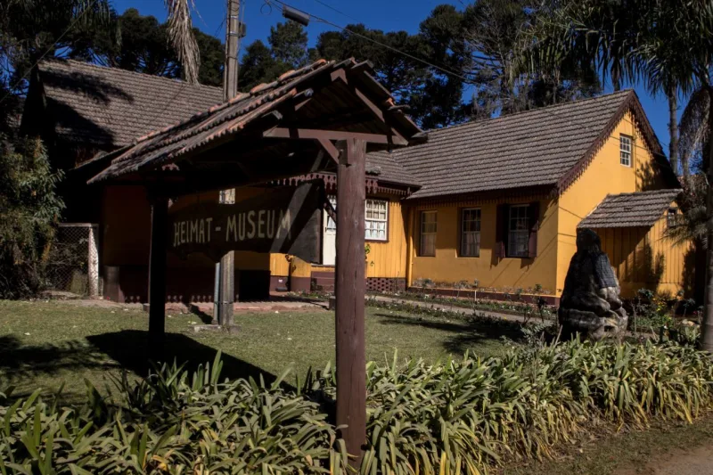 A casa que serve de sede ao Heimat Museum, na Colônia Witmarsum, foi construída nas primeiras décadas do século 20. Foto: Daniel Caron/Arquivo Gazeta do Povo