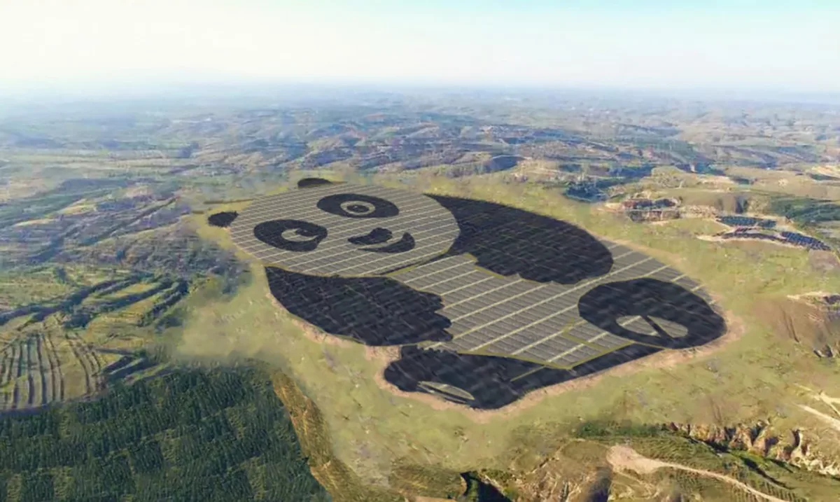 A fazenda de energia solar do Panda Green Energy Group preza não só pela sustentabilidade, mas também pela estética do local. Imagem: Panda Green Energy Group/Divulgação
