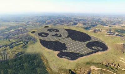 A fazenda de energia solar do Panda Green Energy Group preza não só pela sustentabilidade, mas também pela estética do local. Imagem: Panda Green Energy Group/Divulgação