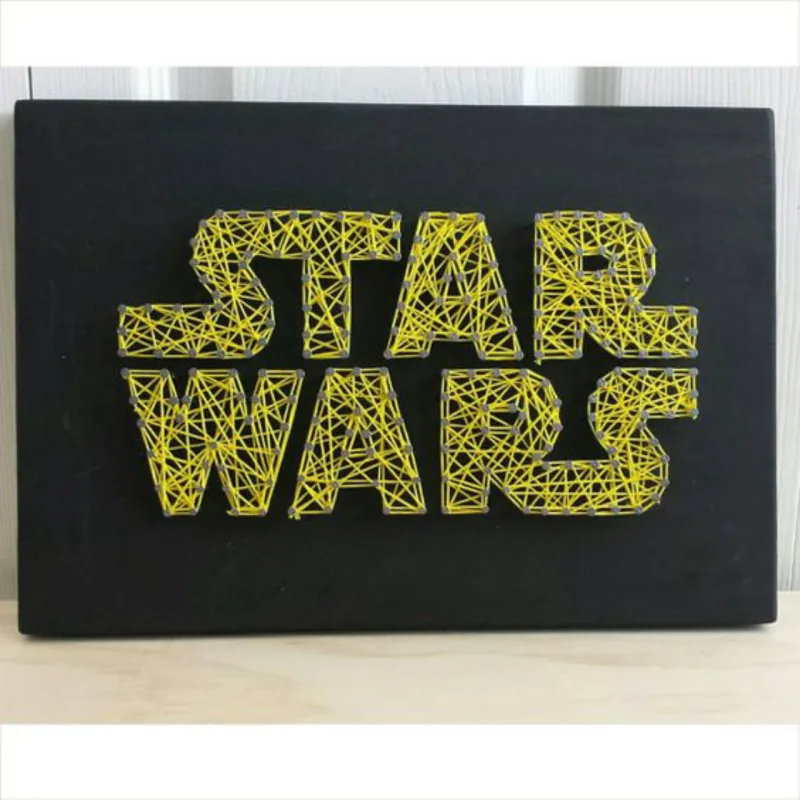 A cultura geek retratada em string art. Foto: Pinterest