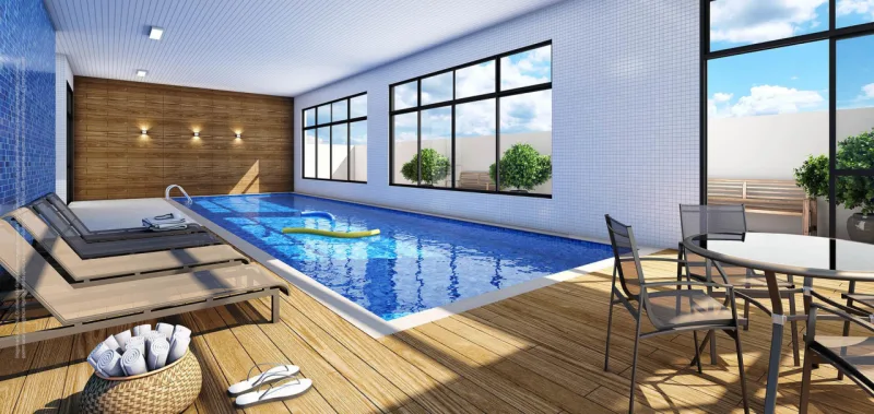 La Vista terá piscina aquecida na área comum.