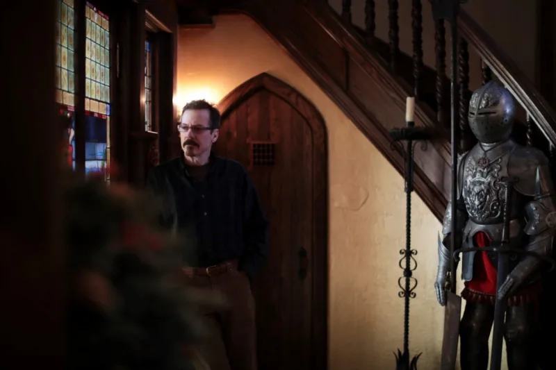 John Lavender II, owner of Highlands Castle, which is listed for sale at the price of $12.8 million, in Bolton Landing, N.Y., Jan. 26, 2017. Lavender took the comfort-and-fantasy approach when he built this castle, for which he put up a simple wood-frame structure and hauled in hundreds of tons of stone, putting each one in place by hand. (Nathaniel Brooks/The New York Times)