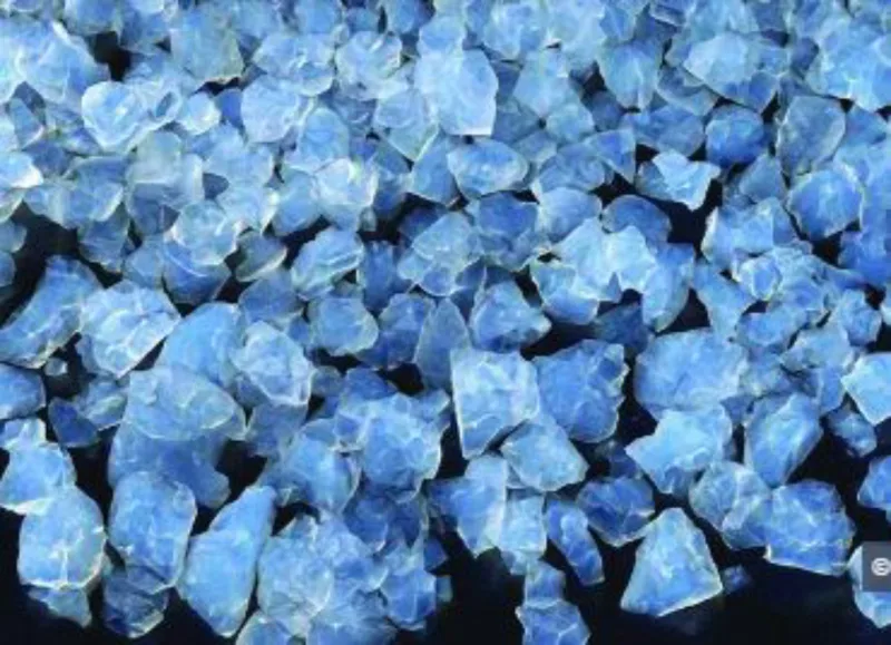 Partículas de aerogel. Imagem: Divulgação