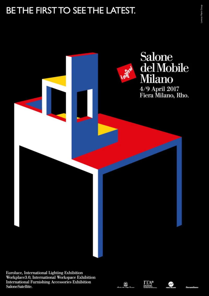 Cartaz oficial do Salão Internacional do Móvel de Milão 2017.