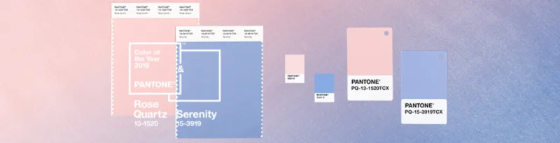 Quartzo Rosa e Serenidade, cores de 2016 segundo a Pantone.