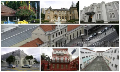 Curitiba está cheia de estruturas que foramconstruídas para funções diferentes das que desempenham atualmente. Fotos: créditos no texto