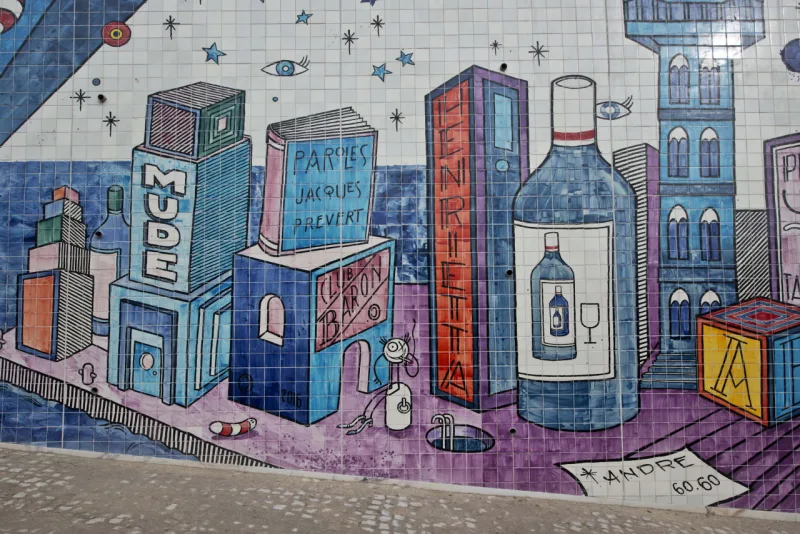 Inspiração surgiu depois de uma exposição de André sobre grafite (MUDE/Luísa Ferreira)