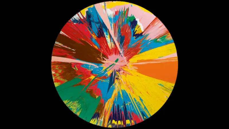 Obra Beautiful, de Damien Hirst,. Preço estimado entre 250 mil e 350 mil libras.