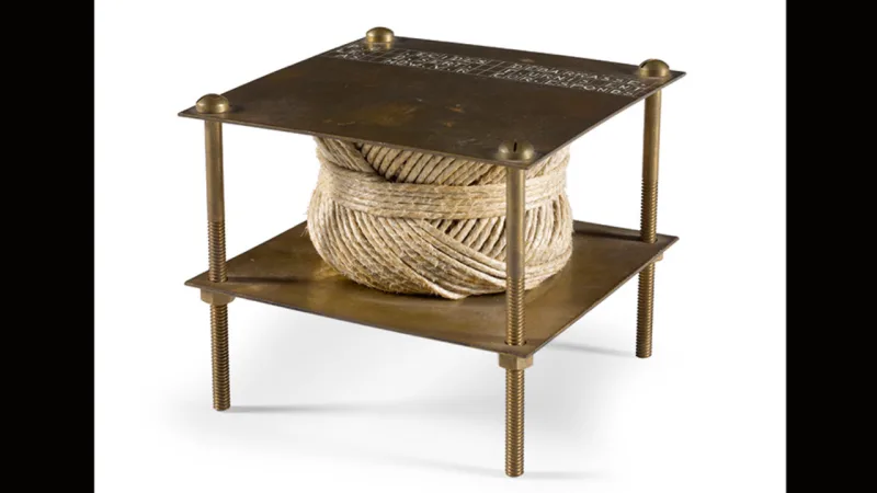 Obra A Bruit Secret (1964), de Marcel Duchamp. Preço estimado entre 180 mil e 250 mil libras.