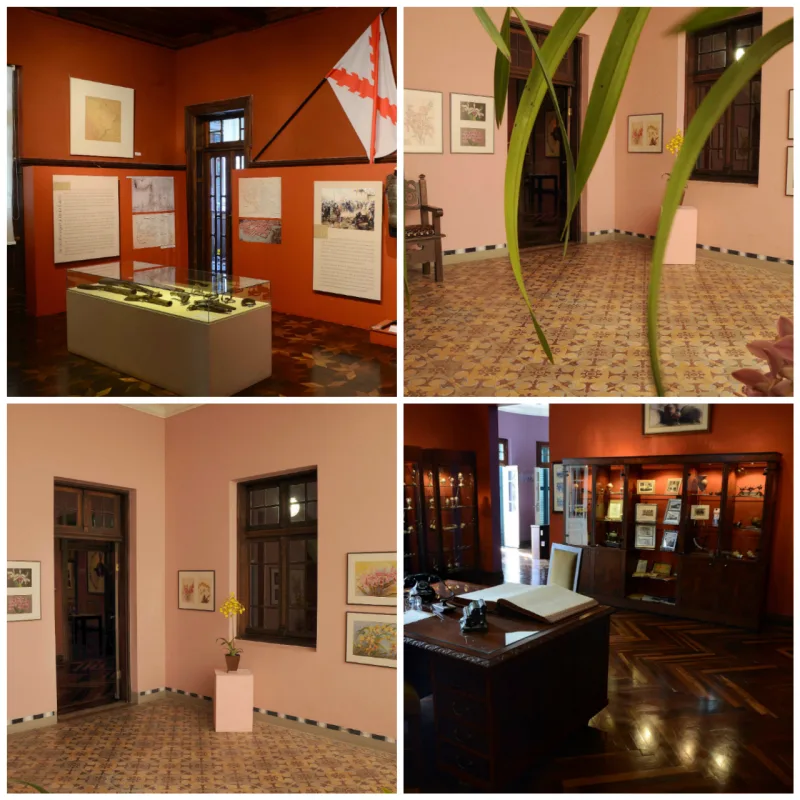 Salas de exposição do Museu Paranaense também têm piso com detalhes interessantes (Fotos: Kraw Penas)