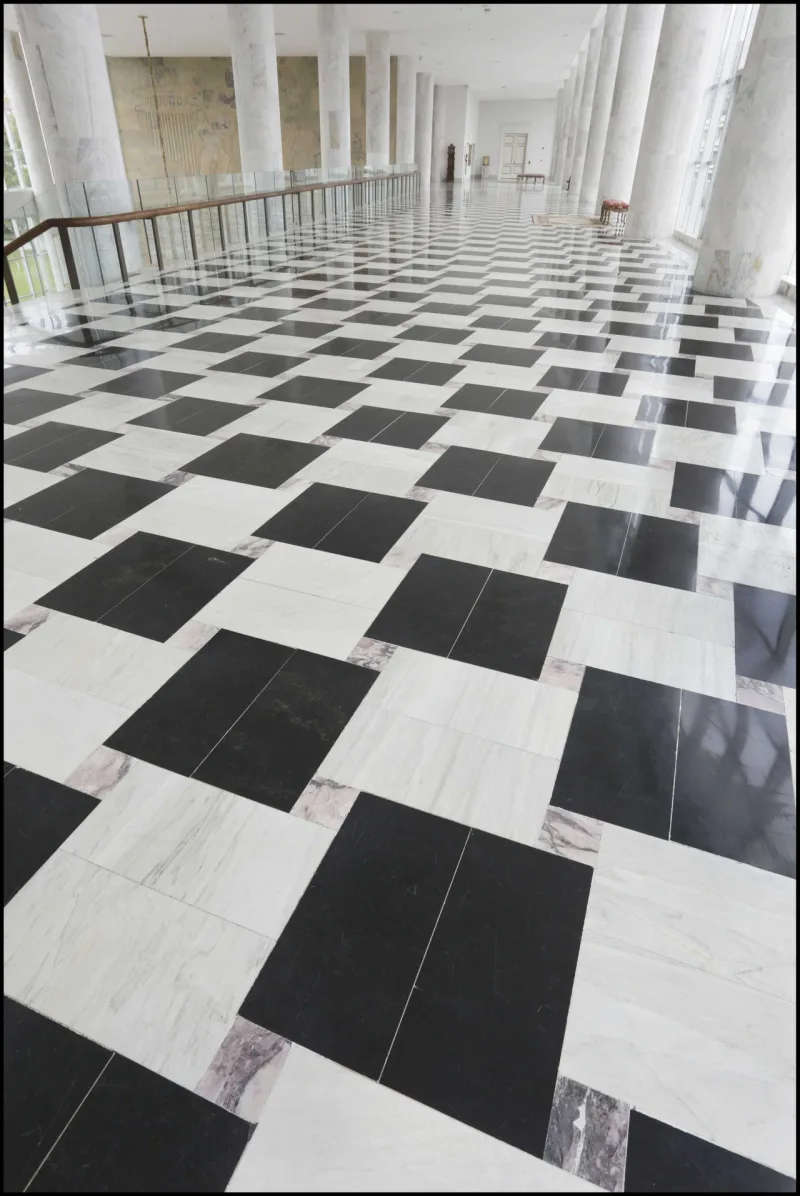 Detalhes do piso do Palácio Iguaçu, sede do Governo do Paraná (Fotos: Arnaldo Alves/ANPr)