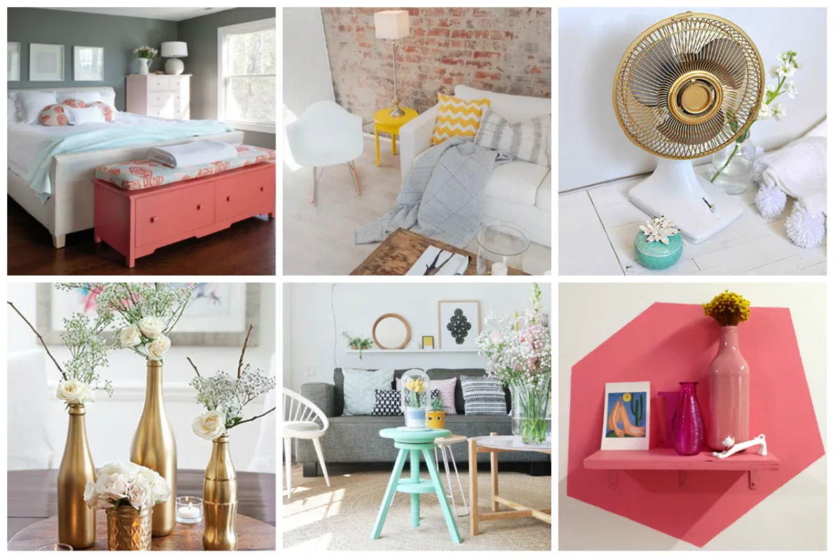 Algumas cores vão ajudar a levantar o astral da sua casa nesta primavera. Fotos: Reprodução/Pinterest