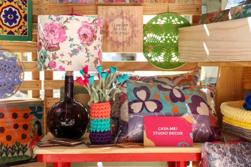 Bazar terá mais de 500 opções de produtos de artesanato.