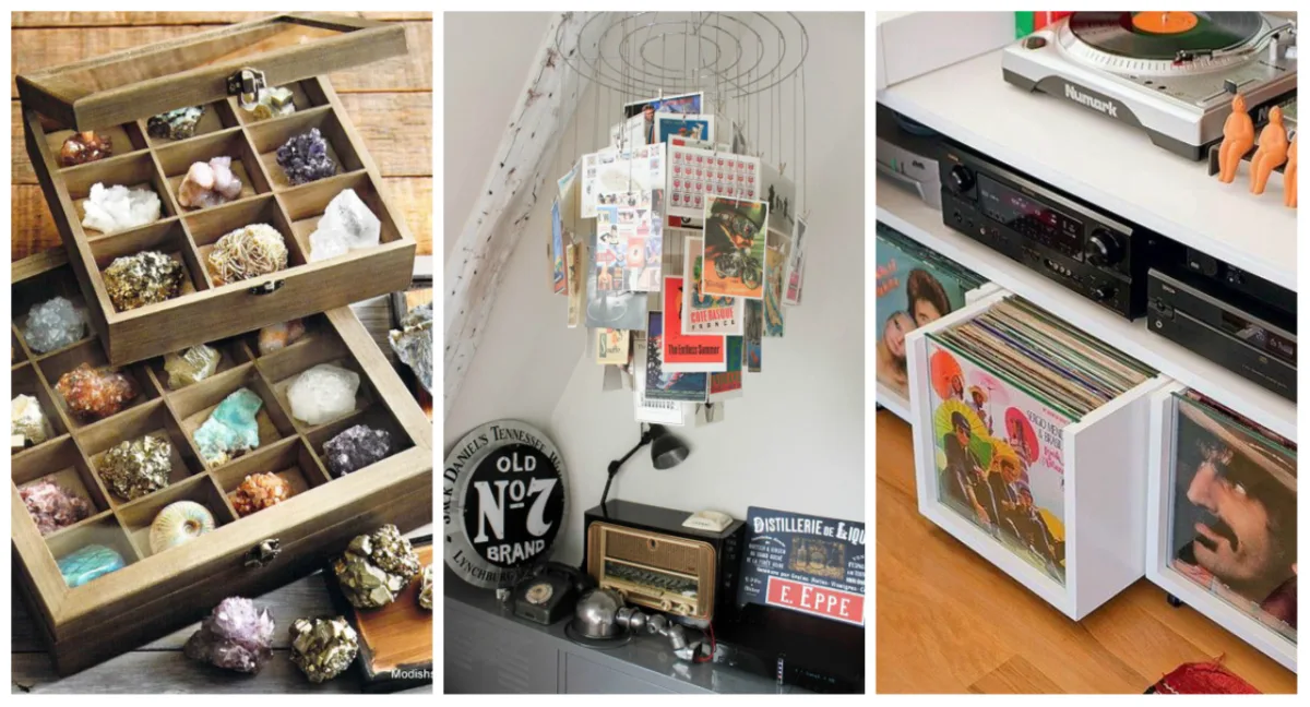 Coleções em destaque podem se tornar verdadeiros objetos de decoração. Foto: Reprodução/Pinterest