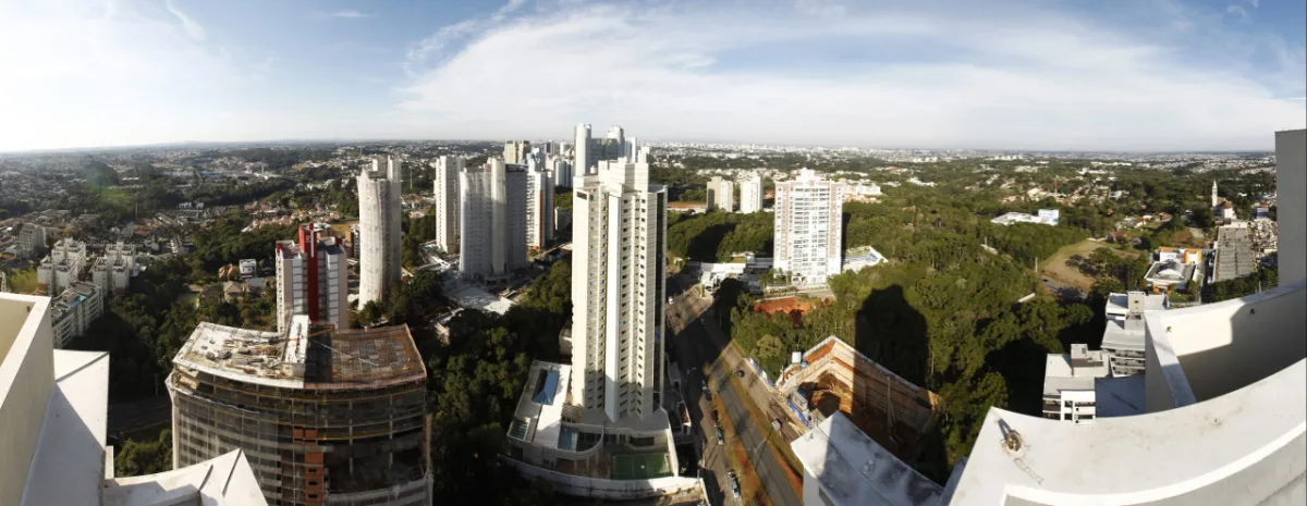 Vista aérea de Curitiba. 
Foto: Antonio More / Gazeta do Povo 