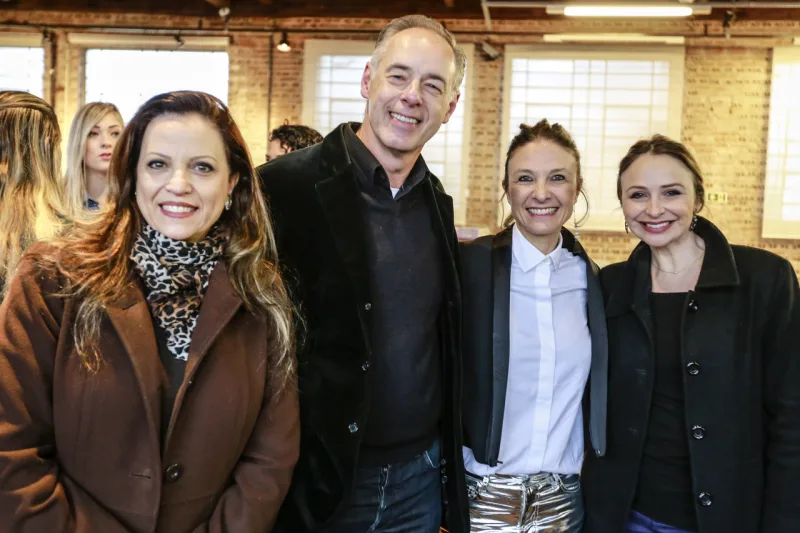 Silmara Pimpão, Dalton Vidotti, Daniela Busarello e a editora de HAUS Larissa Jedyn.