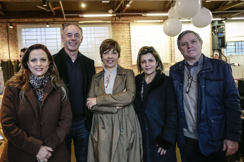 Silmara Pimpão, Dalton Vidotti, Olga Bergamini, Marinice e Romano Bettega