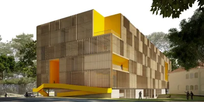 Novo prédio do Setor de Artes, Comunicação e Design da UFPR trará novo fôlego à região do Cabral. Fotos: Studio Arthur Casas/Divulgação