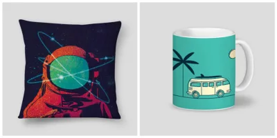 Almofadas e canecas estilosas podem ser presentes diferentes para este Dia dos Pais. Fotos: Divulgação Colab55