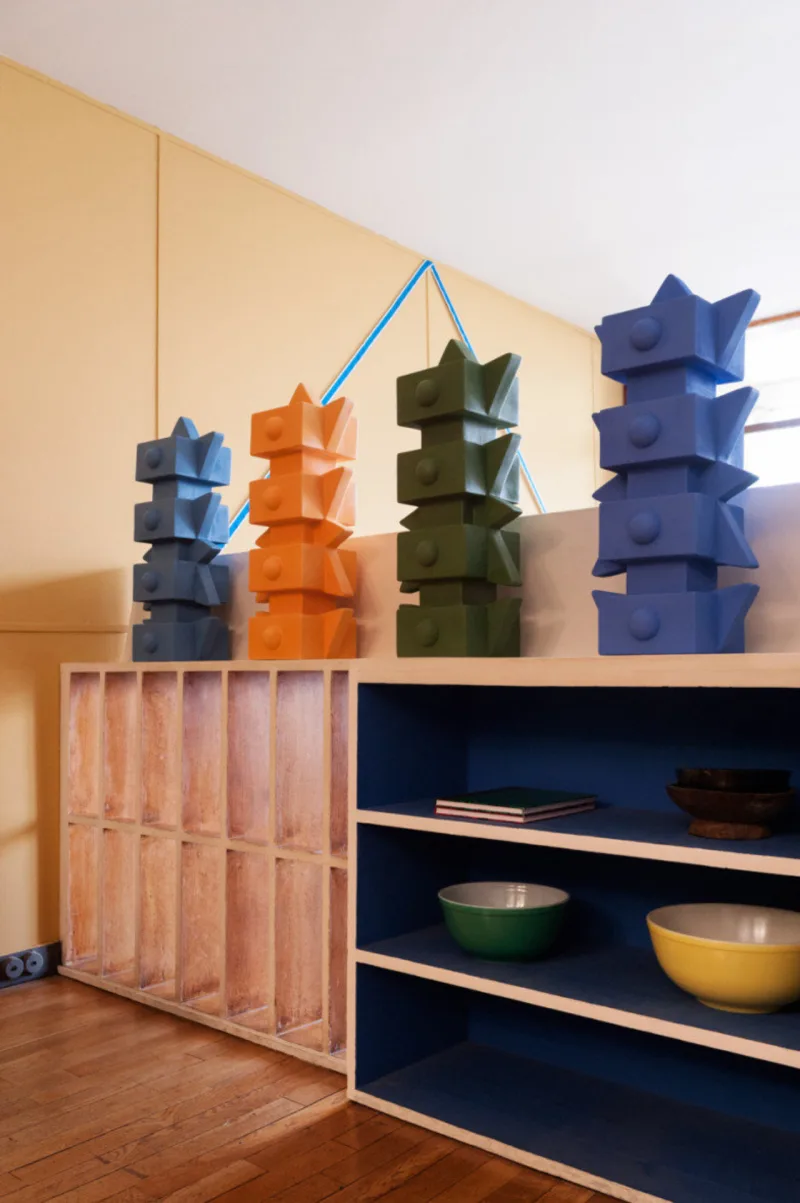 Detalhes decorativos no apartamento decorado por Alessandro Mendini
Foto: Divulgação