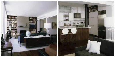 Por meio de soluções criativas, a arquiteta Page Goolrick inseriu todas as exigências do morador neste apartamento sem divisões em Nova Iorque. Foto: Divulgação Page Goolrick