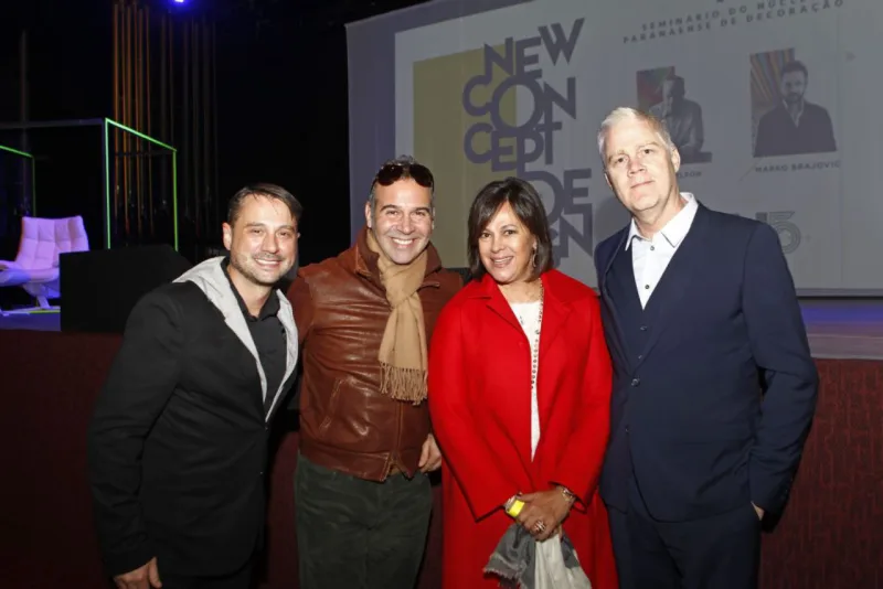 Fábio Pacheco, Marcos Soares, Eliane Viana, diretora do NPD, e Eric Carlson. Foto: Antônio More/Gazeta do Povo