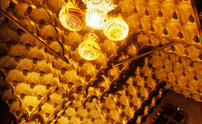 C8GEBG A resident in the Casa Vicens designed by Antoni Gaudi.