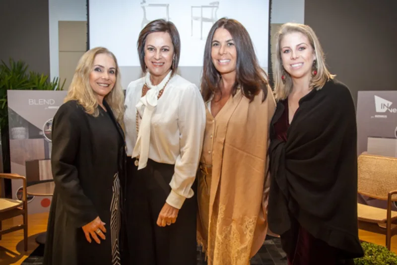 Sonia Elias, da Ton Sur Ton, Eliane Viana, do Núcleo Paranaense de Decoração, Marcia Almeida, da Bazaar Fashion e Mariana Mori de Araújo Vianna Gaião, da JVN.