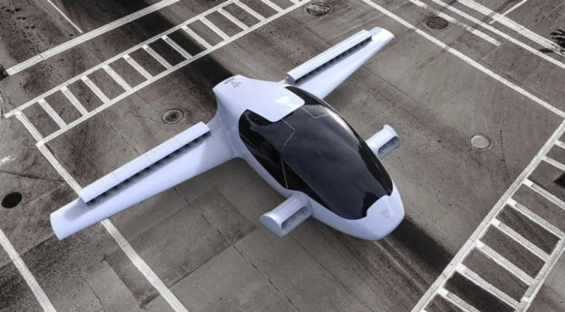 A aeronave em forma de "ovo" vai subir e descer verticalmente.