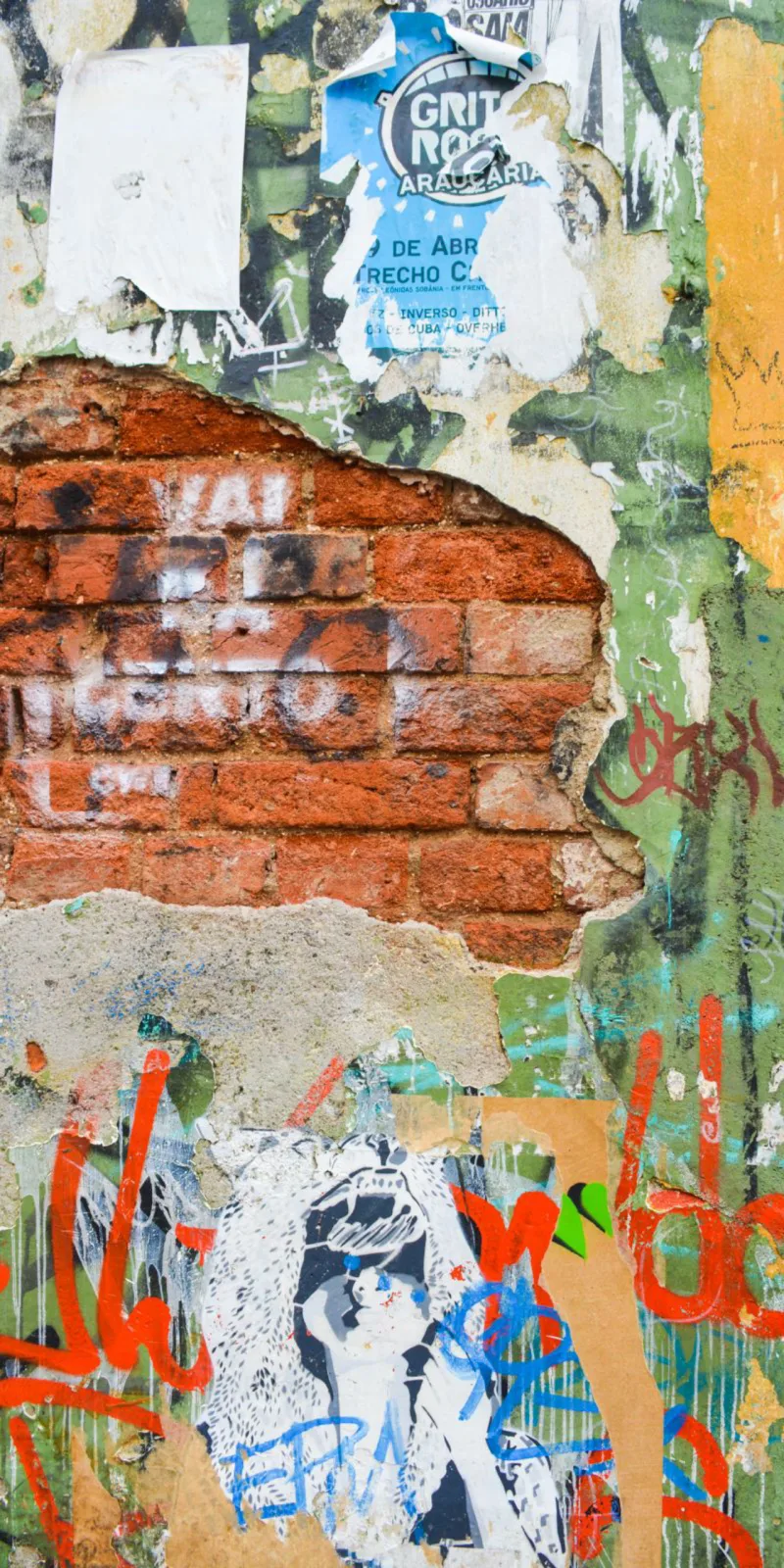 Obra "Tudo Vai dar Certo", 2015 (200x100cm).